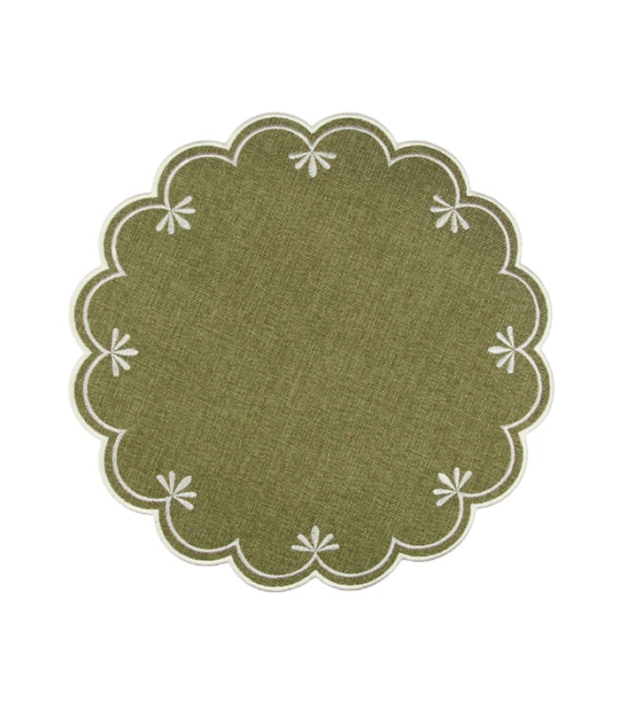 MANTEL INDIVIDUAL TEJIDO PALMA BOTANIO 40CM