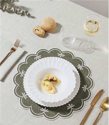 MANTEL INDIVIDUAL TEJIDO PALMA BOTANIO 40CM