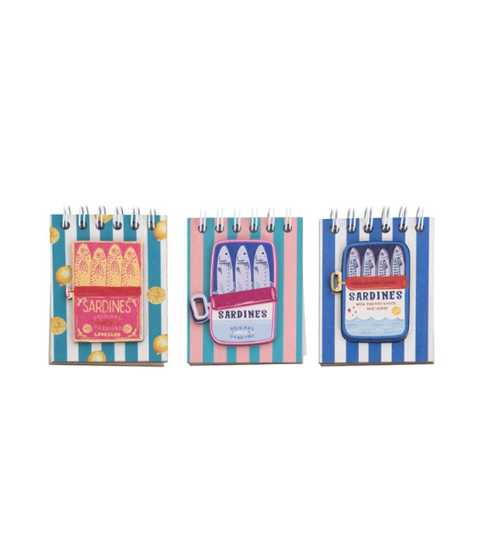 BLOCK DE NOTAS MAGNETICO SARDINAS SURTIDO