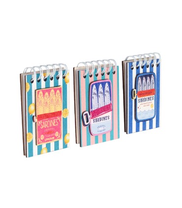 BLOCK DE NOTAS MAGNETICO SARDINAS SURTIDO
