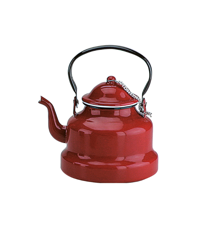 CAFETERA PAVA VINTAGE ROJA 1L ACERO ESMALTADO