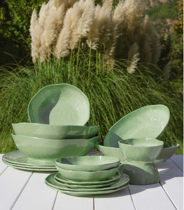 ENSALADERA VERDE ATMOSFERA 36X11CM
