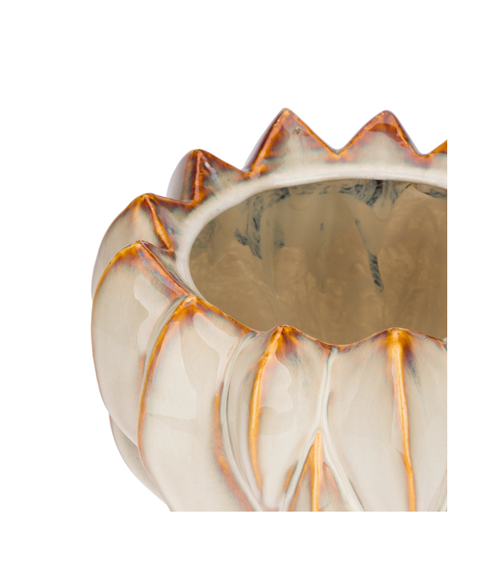MACETERO  CREMA BRASSICA  26X16CM