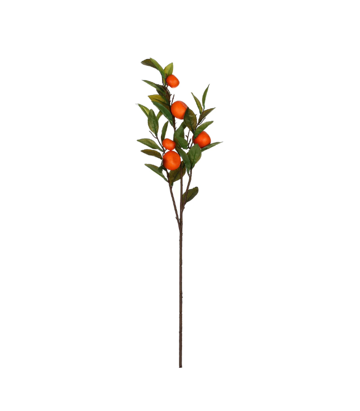 RAMA FLOR MANDARINA 88CM