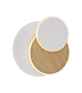 PLAFON LED BOSSA BLANCO-MADERA LED 15W 1425LM 3000K