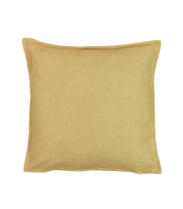 COJIN LINO AMARILLO GRIS 45X13X45CM