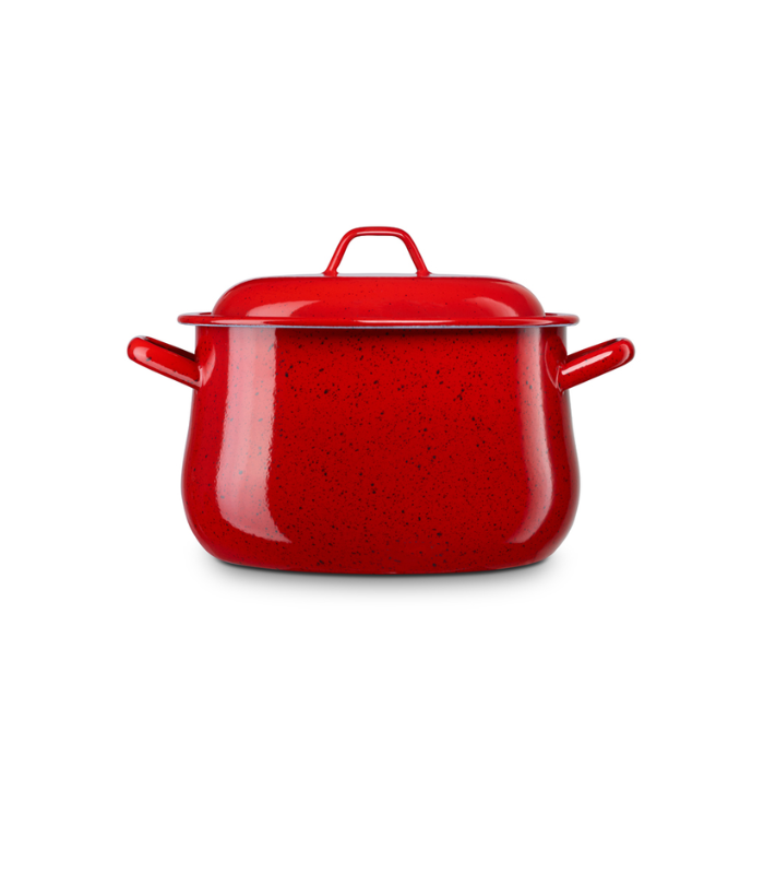 OLLA ABOMBADA EXTRA BURDEOS  16CM 2.5L LA ESTRELLA