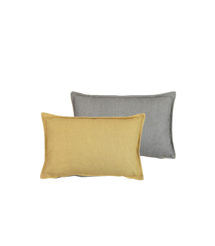 COJIN LINO AMARILLO GRIS  45X13X30CM