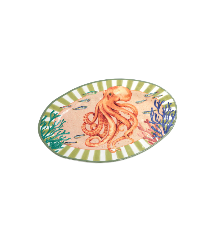 BANDEJA OVAL MELAMINA 45X30CM LITORALE