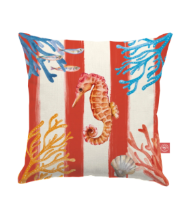 COJIN LITORALE 45X45 ROJO