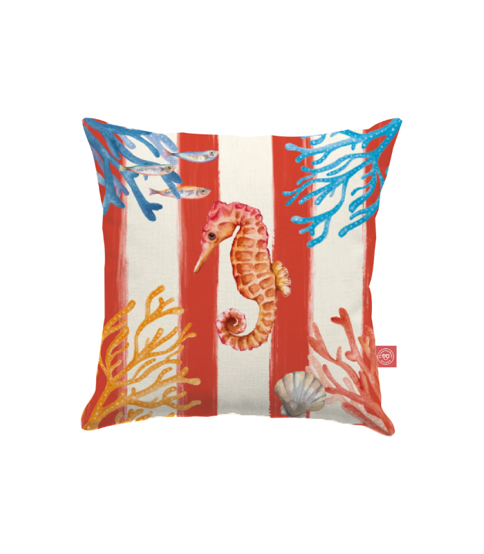 COJIN LITORALE 45X45 ROJO