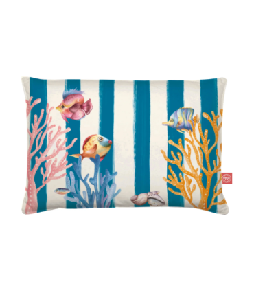 COJIN LITORALE 50X80 AZUL