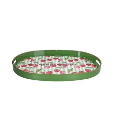 BANDEJA OVAL CON ASAS CHERRY
