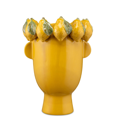 JARRON ARCIBOLDO LEMON  PORCELANA 26,2x26,2x37 CM