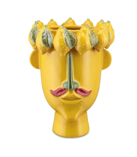 JARRON ARCIBOLDO LEMON  PORCELANA 26,2x26,2x37 CM
