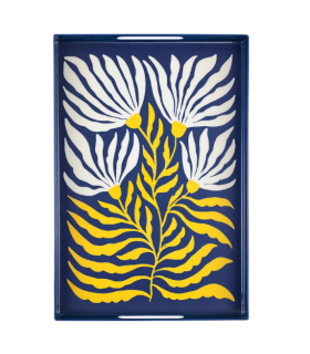 BANDEJA FLORIGRAFIA BLUE 27x39x4.5 CM