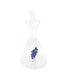 ACEITERA VIDRIO BOROSILICATO DECO FIGURA VIDRIO UVA COLOR 250ML