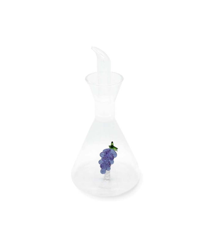 ACEITERA VIDRIO BOROSILICATO DECO FIGURA VIDRIO UVA COLOR 250ML