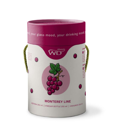 ACEITERA VIDRIO BOROSILICATO DECO FIGURA VIDRIO UVA COLOR 250ML