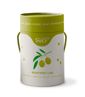 ACEITERA VIDRIO BOROSILICATO DECO FIGURA VIDRIO OLIVA COLOR 500ML