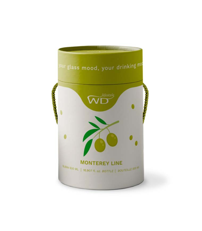 ACEITERA VIDRIO BOROSILICATO DECO FIGURA VIDRIO OLIVA COLOR 500ML