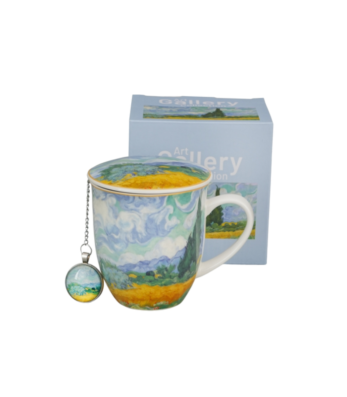 TAZA INFUSOR BOLA CAMPO VAN GOGH