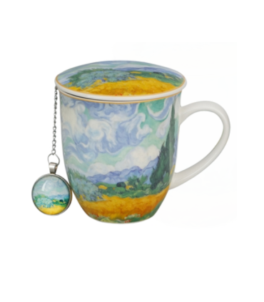 TAZA INFUSOR BOLA CAMPO VAN GOGH
