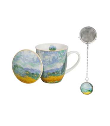TAZA INFUSOR BOLA CAMPO VAN GOGH