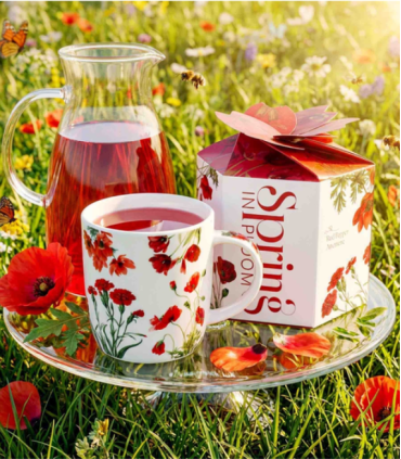 MUG FLORES ROJAS CAJA ESPECIAL
