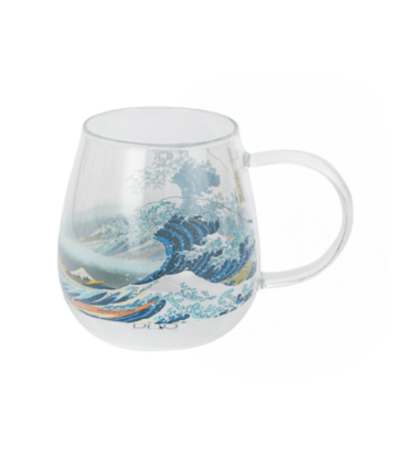 MUG JUMBO VIDRIO HOKUSAI