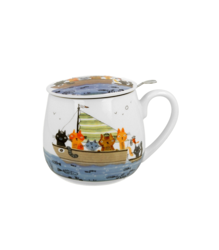 TAZA INFUSION GATOS MARINEROS