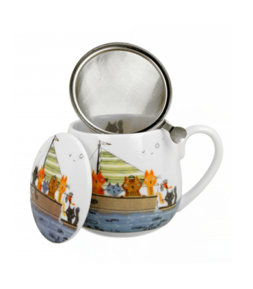 TAZA INFUSION GATOS MARINEROS