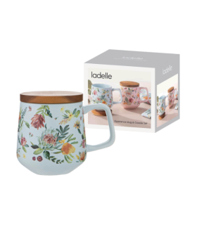 TAZA CON POSAVASOS ESPERANCE AZUL