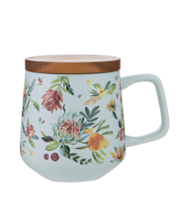 TAZA CON POSAVASOS ESPERANCE AZUL
