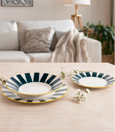 VAJILLA PORCELANA 18PZS CHERRY