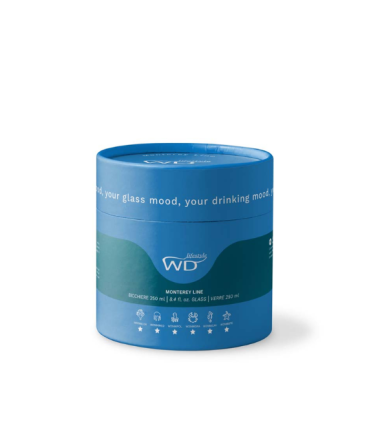 VASO VIDRIO BOROSILICATO 250ML FIGURA DELFIN VIDRIO COLOR INTERIOR