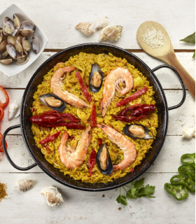 PAELLERA JASPEADA VALENCIANA 50CM LA ESTRELLA R14