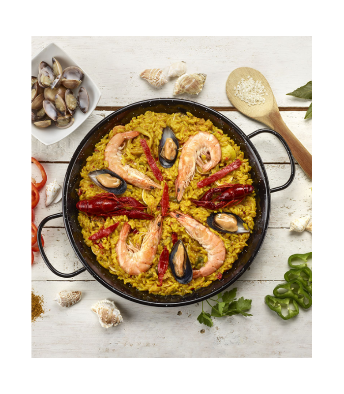 PAELLERA JASPEADA VALENCIANA 60CM 19R. LA ESTRELLA