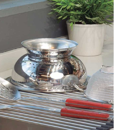 ESCURRIDOR ENROLLABLE FREGADERO 60X40CM INOXIBAR