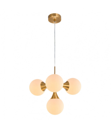 COLGANTE FREY 4 E14 ORO REGX42X42CM