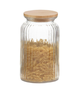 BOTE COCINA VIDRIO BAMBU 120