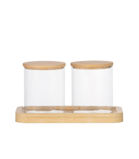 BOTES BAÑO CRISTAL BAMBU