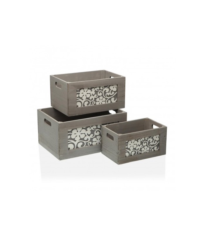 CAJA MADERA GRIS
