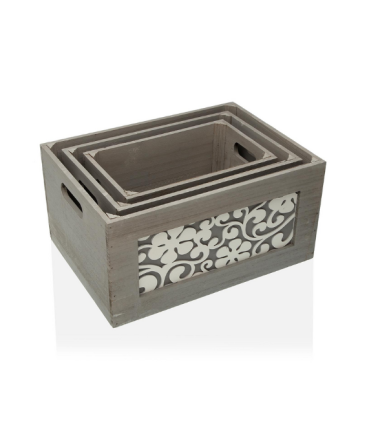 CAJA MADERA GRIS