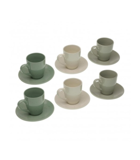JGO. 6 TAZA CAFE C/PLATO MARA