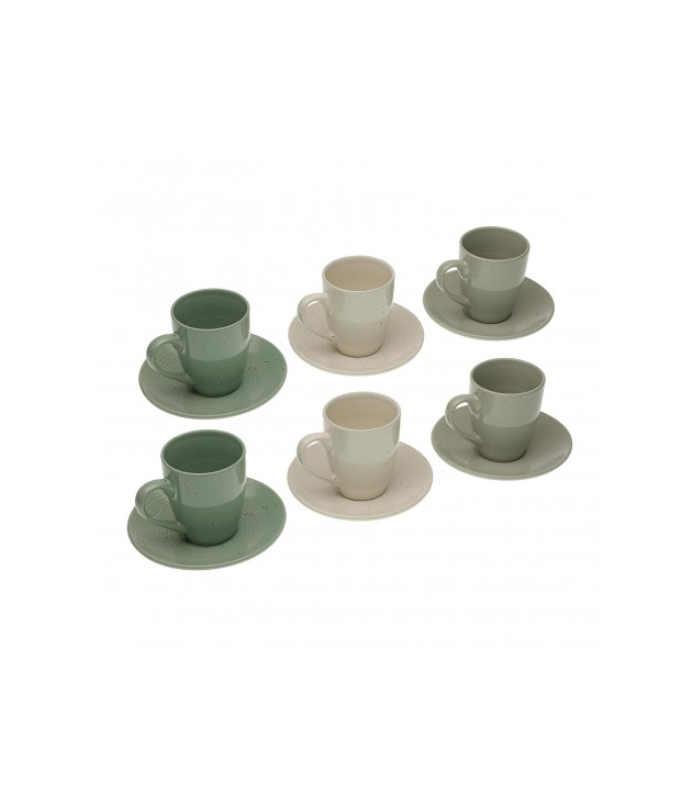 JGO. 6 TAZA CAFE C/PLATO MARA