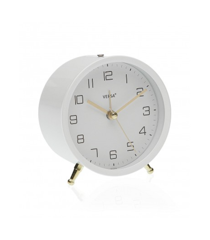 RELOJ DESPERTADOR BLANCO