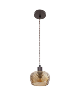 COLGANTE ESTELA 1E27 MARRON REG13
