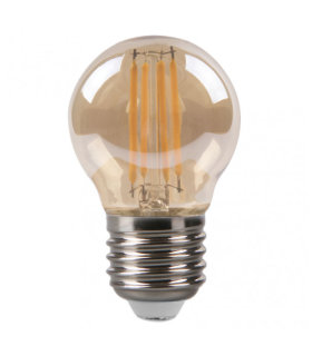 BOMBILLA FILAMENTO ESFERI.2700K 4W 380LM E27 AMBAR