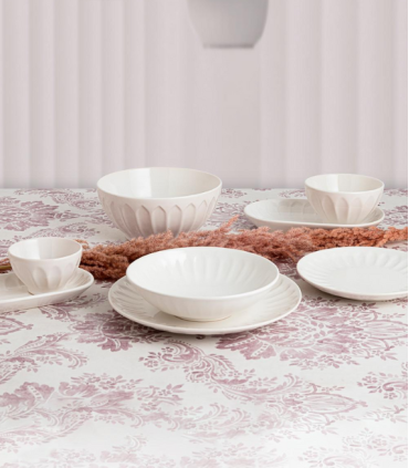 BANDEJA OVAL 19CM ROMANTIC IVORY BD